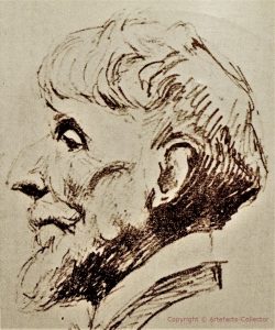 drawn portrait of Alexandre Louis Bottée