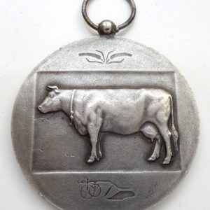 large art medal to the belgian blue cow - 1962