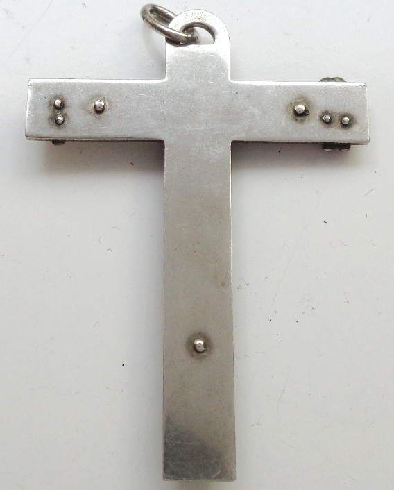 Arma Christi Pincers and Hammer vintage silver crucifix cross pendant ...