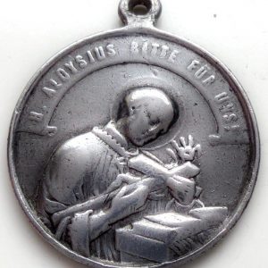 Saint Aloysius and Our Lady of Perpetual Help antique medal