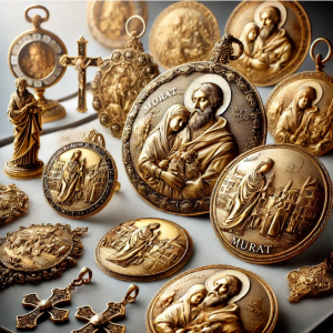 Murat French medals and jewelry with intricate craftsmanship