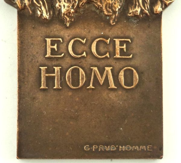 Ecce Homo Bronze Cross by G. Prudhomme